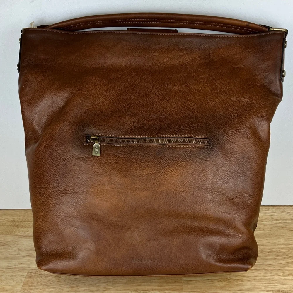 Pratesi Firenze Leather Shoulder Bag Sant'Ellero NWT